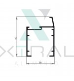 XTL-001 - (122) - PESO LINEAR: 0,36kg/m