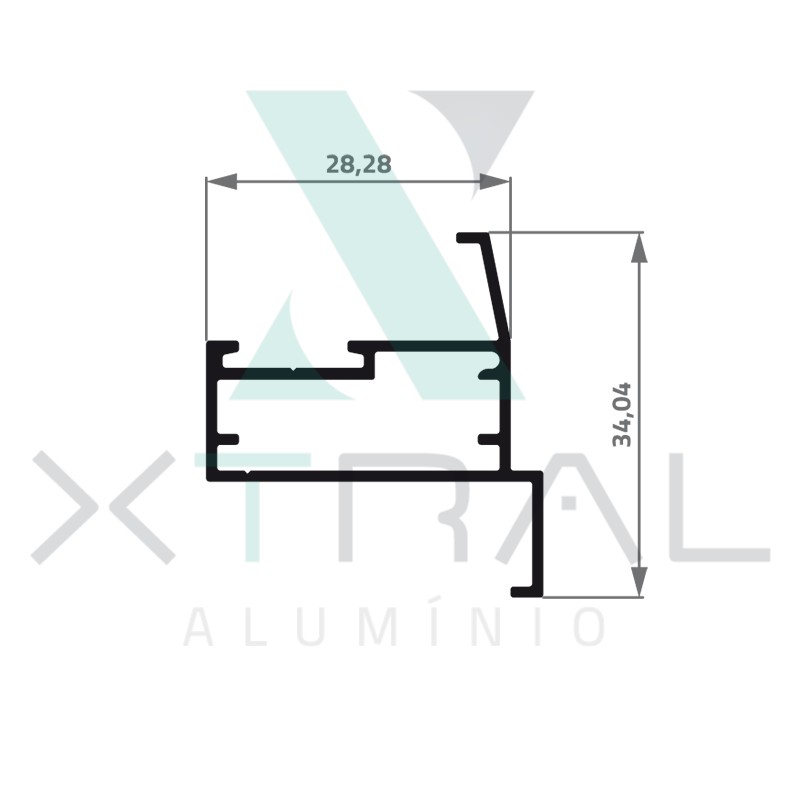 XTL-005 - (108) - PESO LINEAR: 0,349kg/m