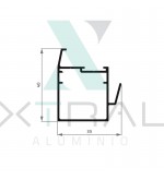 XTL-006 - (102) - PESO LINEAR: 0,448kg/m