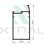 XTL-008 - (201) - PESO LINEAR: 0,437kg/m