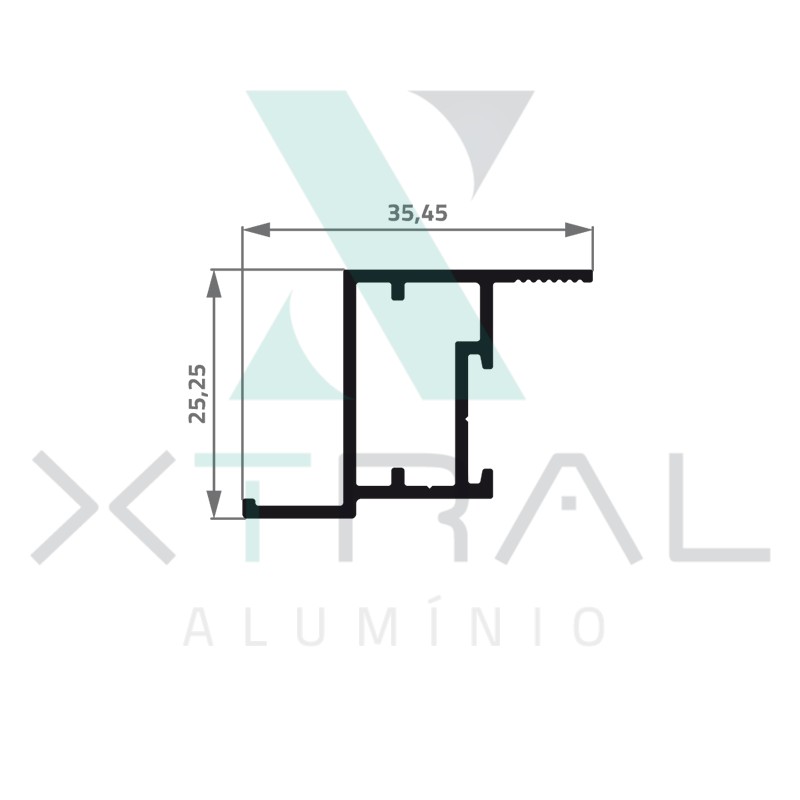XTL-011 - (B25) - PESO LINEAR: 0,359kg/m XTL-011 - (B25) - PESO LINEAR: 0,359kg/m