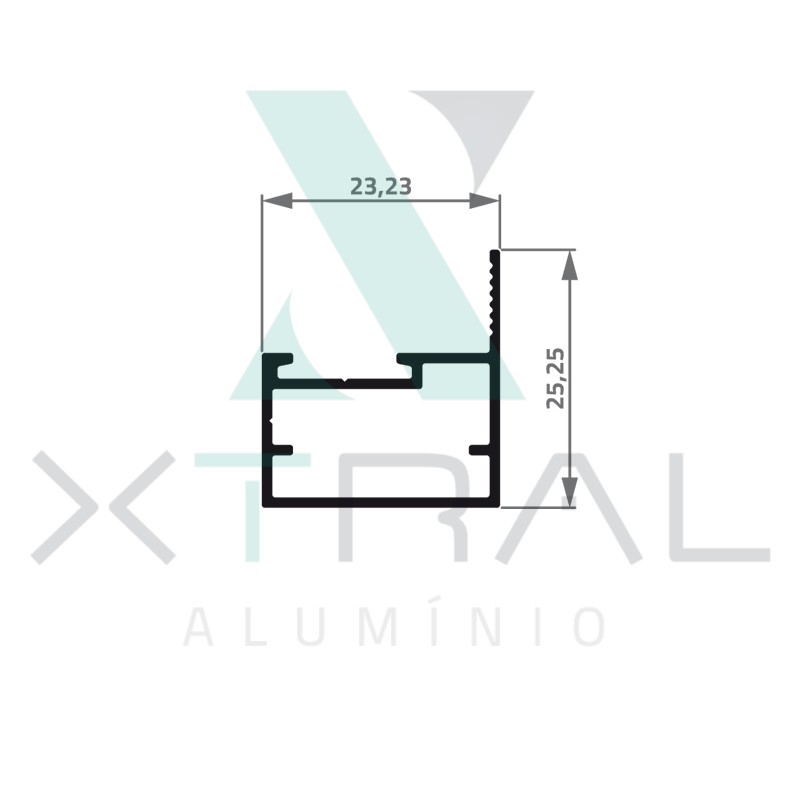 XTL-012 - (B1) - PESO LINEAR: 0,291kg/m XTL-012 - (B1) - PESO LINEAR: 0,291kg/m