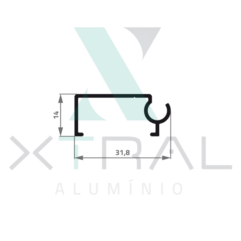 XTL-013 - (136) - PESO LINEAR: 0,209kg/m