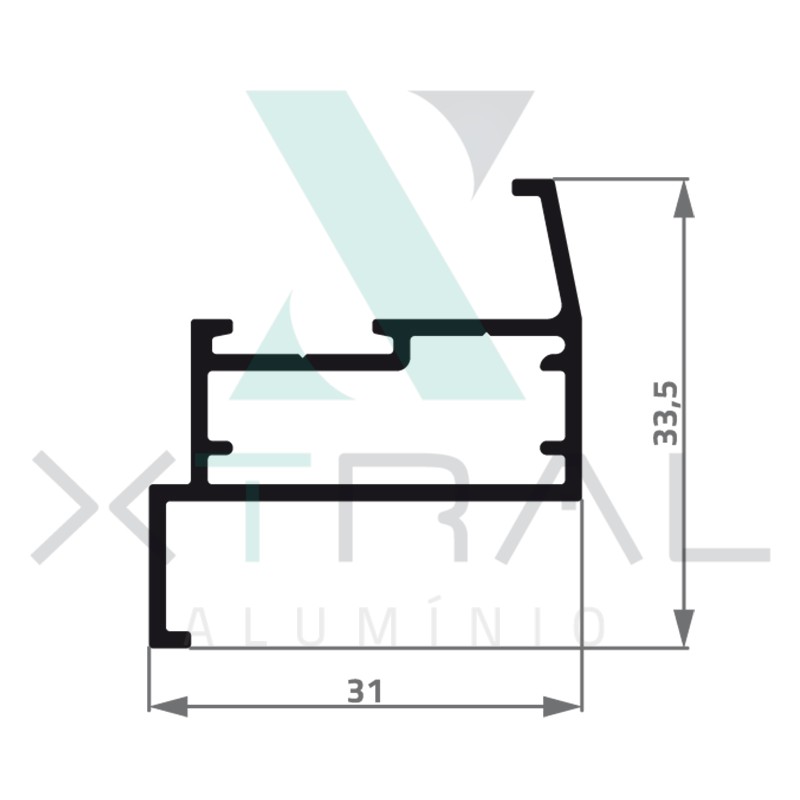 XTL-015 - (107) - PESO LINEAR: 0,374kg/m