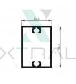 XTL-050 - (COR10) - PESO LINEAR: 0,501kg/m