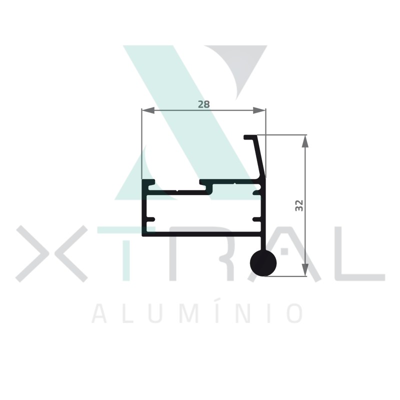 XTL-074 - (135) - PESO LINEAR: 0,388kg/m