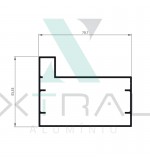 XTL-085 - (PC010) - PESO LINEAR: 0,929kg/m XTL-085 - (PC010) - PESO LINEAR: 0,929kg/m