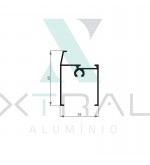 XTL-093 - (28T-073) - PESO LINEAR: 0,36kg/m