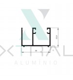 XTL-099 - (AL-5) - PESO LINEAR: 0,438kg/m