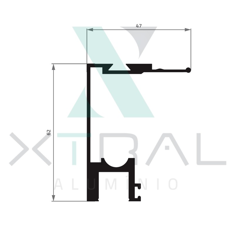 XTL-107 - (L-713-L) - PESO LINEAR: 0,954kg/m