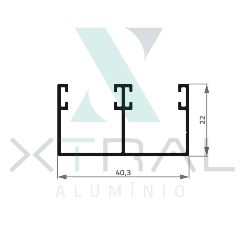 XTL-114 - (AL-98) - PESO LINEAR: 0,354kg/m