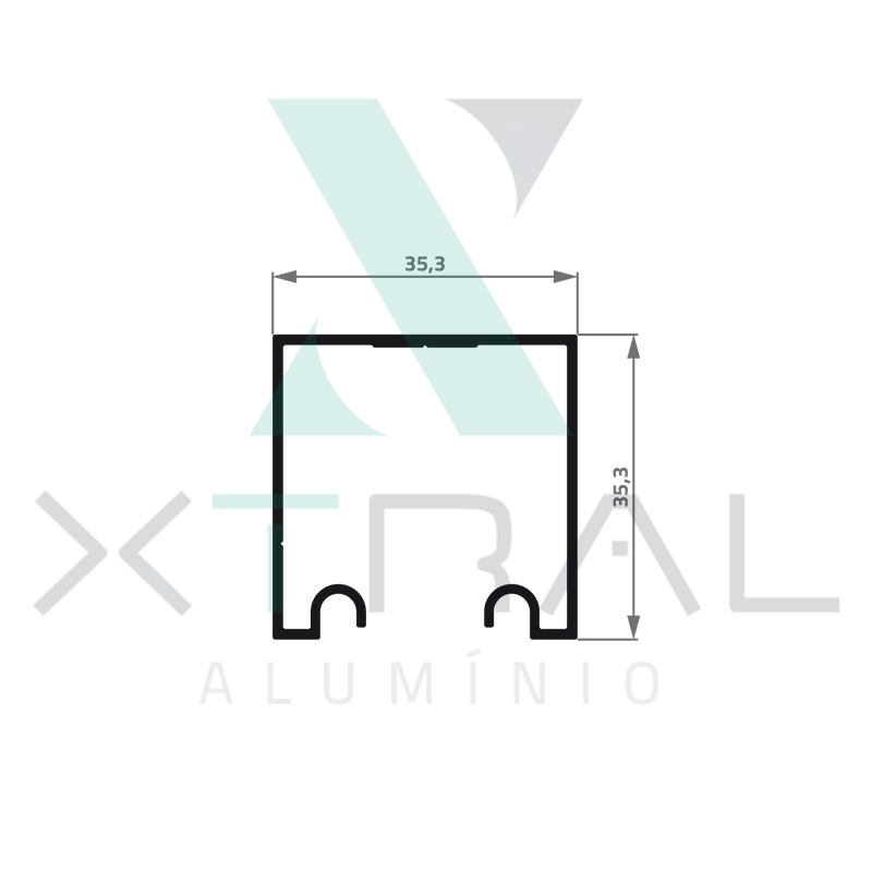 XTL-125 - (U1098/R2) - PESO LINEAR: 0,448kg/m XTL-125 - (U1098/R2) - PESO LINEAR: 0,448kg/m