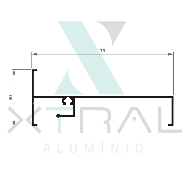 XTL-133 - (P-818) - PESO LINEAR: 0,431kg/m