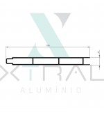 XTL-137 - (TLB-600) - PESO LINEAR: 0,849kg/m XTL-137 - (TLB-600) - PESO LINEAR: 0,849kg/m
