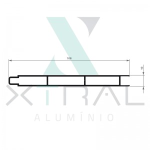 XTL-137 - (TLB-600) - PESO LINEAR: 0,849kg/m