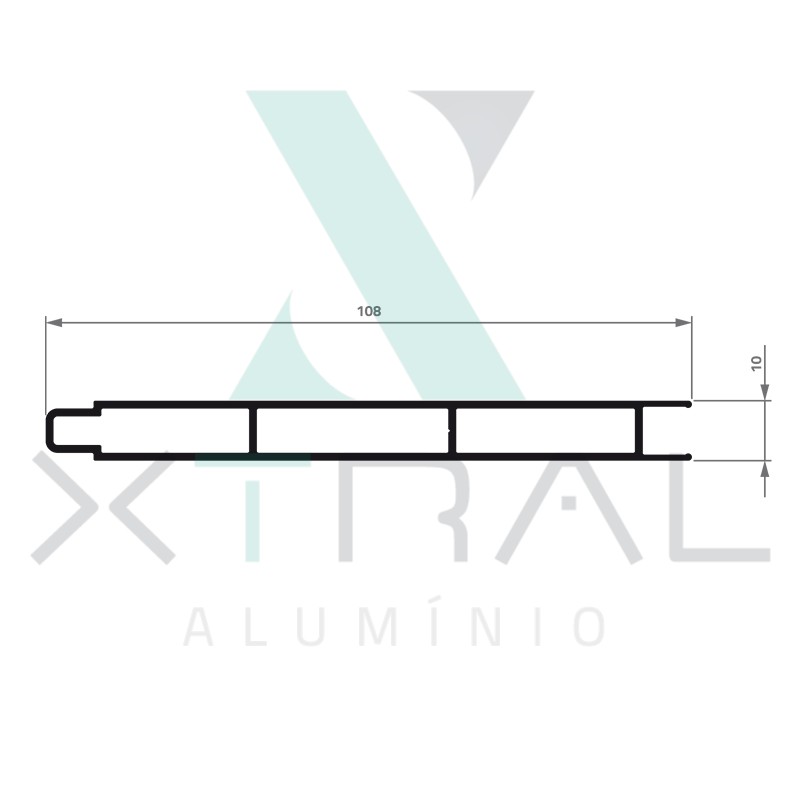 XTL-137 - (TLB-600) - PESO LINEAR: 0,849kg/m XTL-137 - (TLB-600) - PESO LINEAR: 0,849kg/m