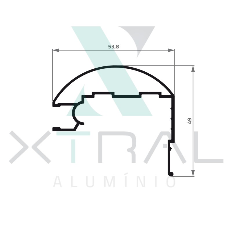 XTL-166 - (1741) - PESO LINEAR: 0,607kg/m
