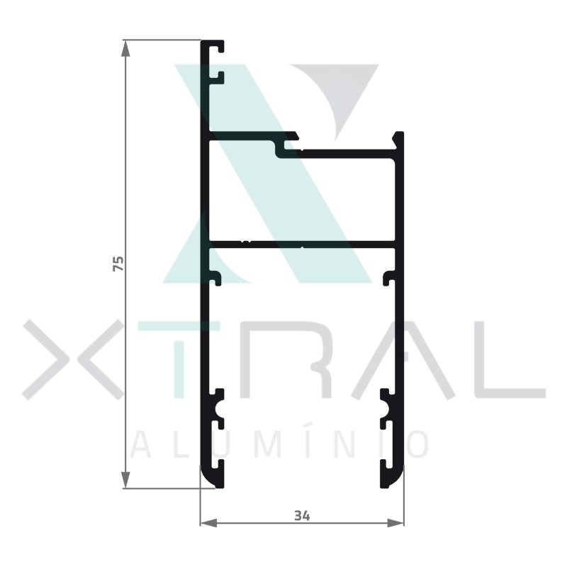 XTL-176 - (ES-002) - PESO LINEAR: 0,952kg/m