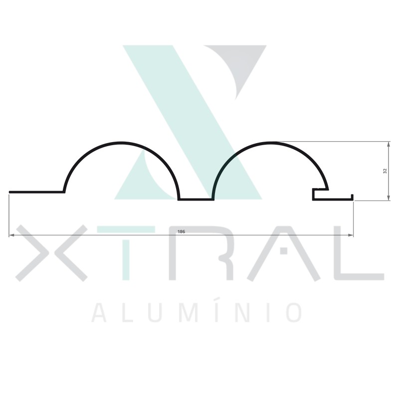 XTL-192 - (TLB-001) - PESO LINEAR: 0,958kg/m