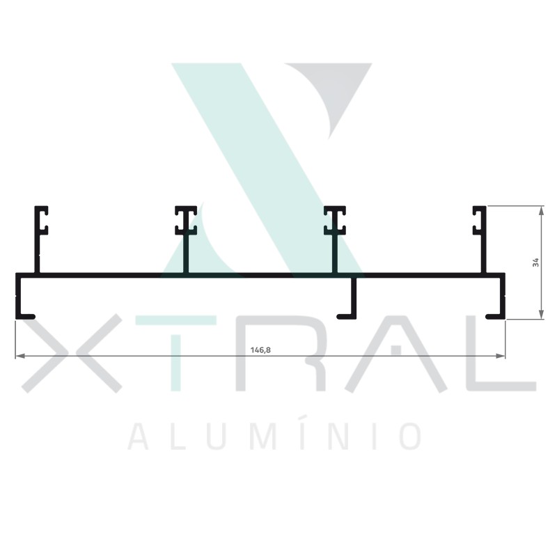 XTL-221 - (XG-064) - PESO LINEAR: 1,366kg/m