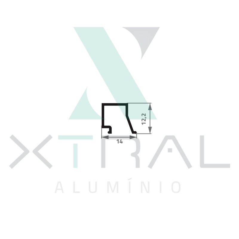 XTL-225 - (1210/Baguete) - PESO LINEAR: 0,101kg/m