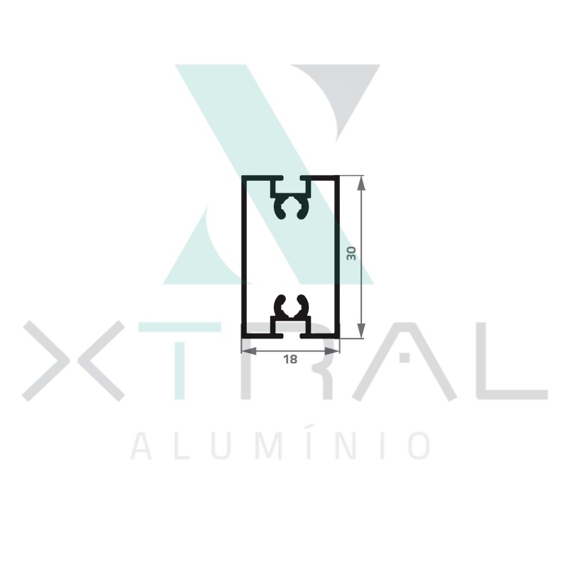 XTL-229 - (3018) - PESO LINEAR: 0,361kg/m