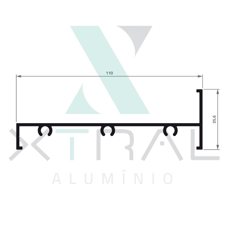XTL-235 - (28.532/ P 11) - PESO LINEAR: 0,979kg/m
