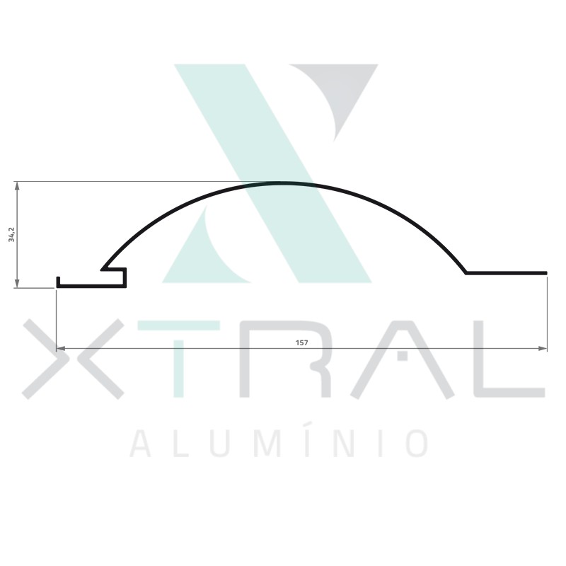 XTL-251 - (PC027) - PESO LINEAR: 0,638kg/m XTL-251 - (PC027) - PESO LINEAR: 0,638kg/m