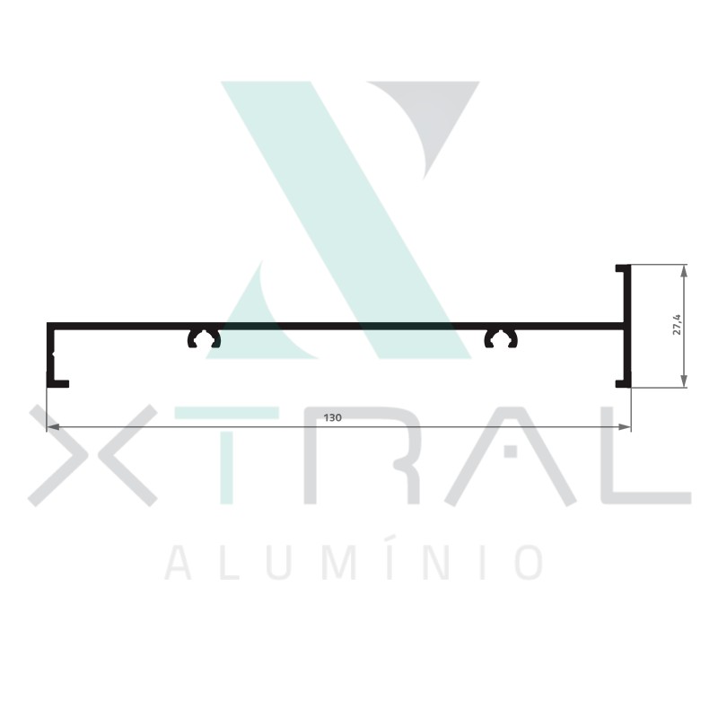 XTL-267 - (Y-350/ P 13,) - PESO LINEAR: 0,939kg/m