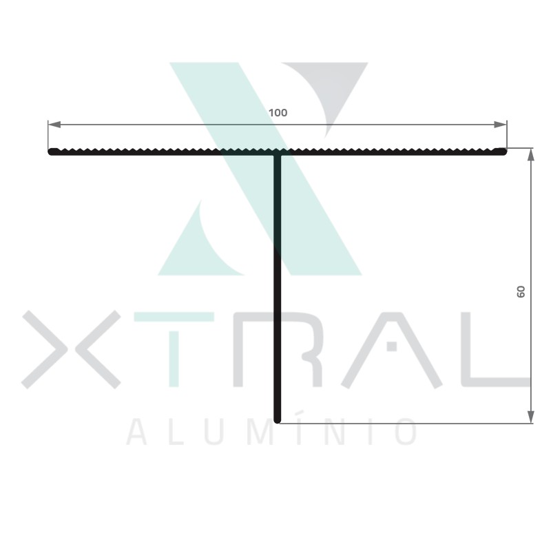 XTL-274 - (FV-VERT-01) - PESO LINEAR: 0,805kg/m