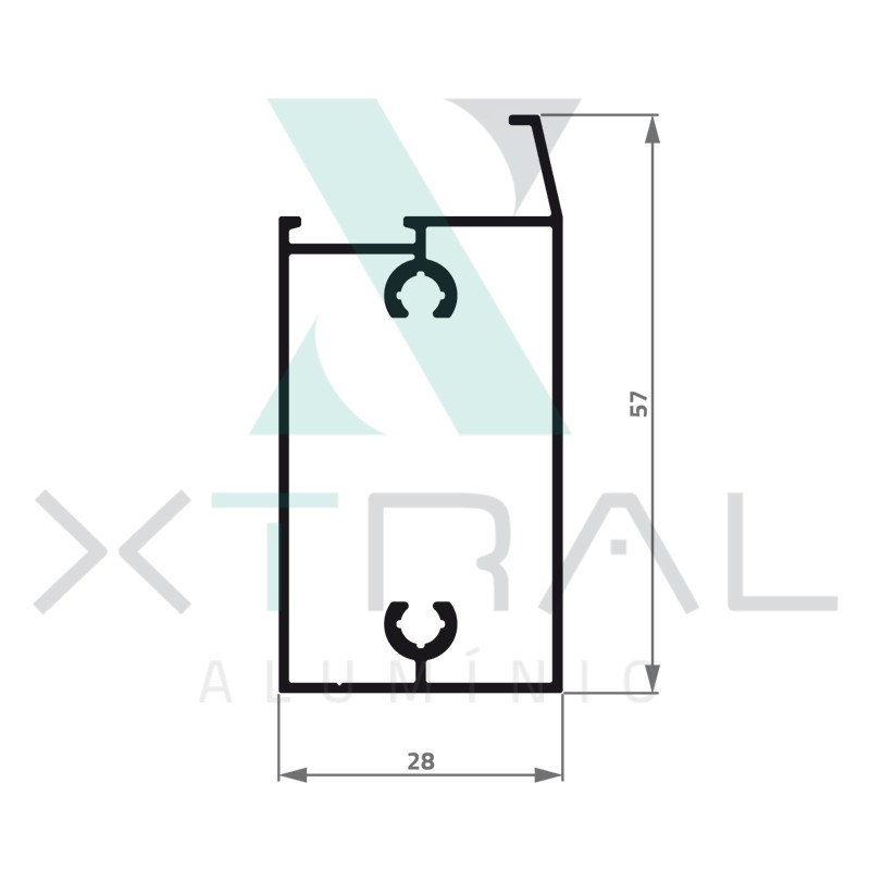 XTL-291 - (XTL-028) - PESO LINEAR: 0,564kg/m