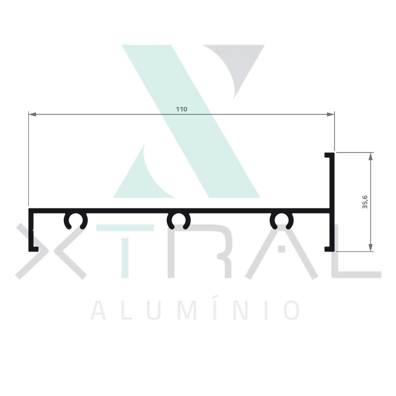 XTL-295 - (FIXAR-01) - PESO LINEAR: 0,979kg/m