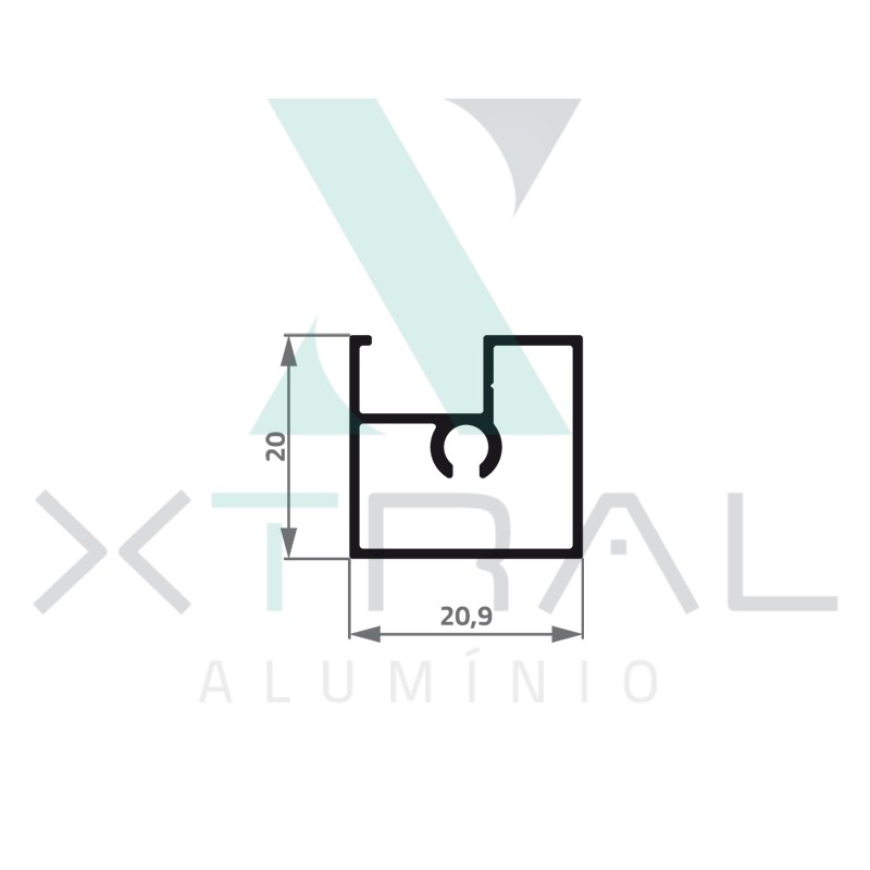 XTL-297 - (XTL-029) - PESO LINEAR: 0,245kg/m