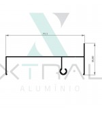 XTL-304 - (28T-062) - PESO LINEAR: 0,43kg/m