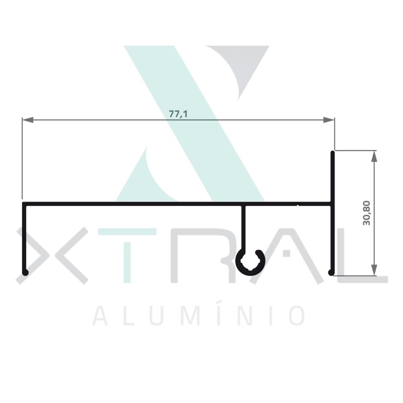 XTL-304 - (28T-062) - PESO LINEAR: 0,43kg/m