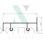 XTL-312 - (28T-063) - PESO LINEAR: 0,522kg/m
