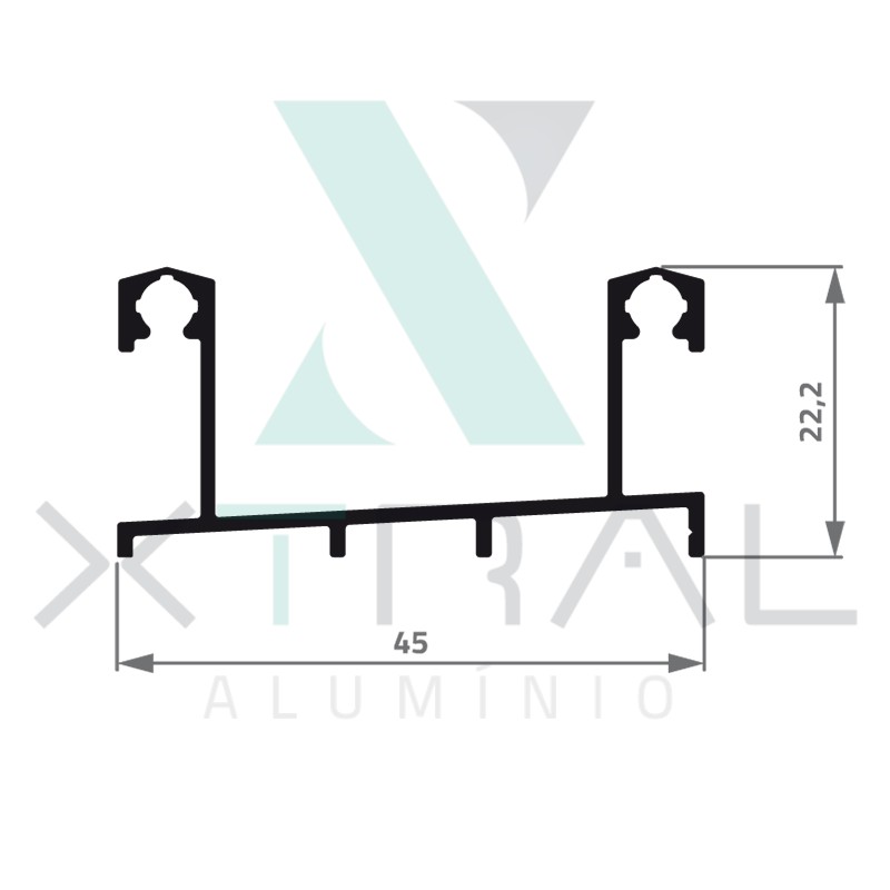 XTL-313 - (28T-888) - PESO LINEAR: 0,365kg/m