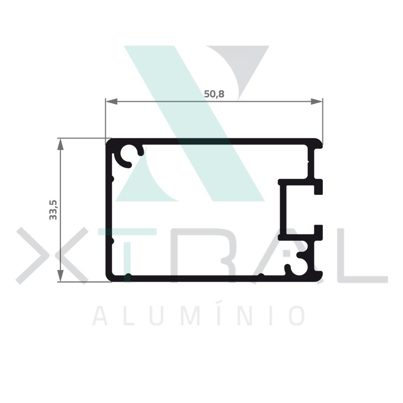 XTL-318 - (TCG-077) - PESO LINEAR: 0,84kg/m