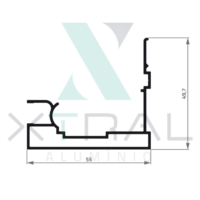 XTL-320 - (STL-833) - PESO LINEAR: 0,646kg/m