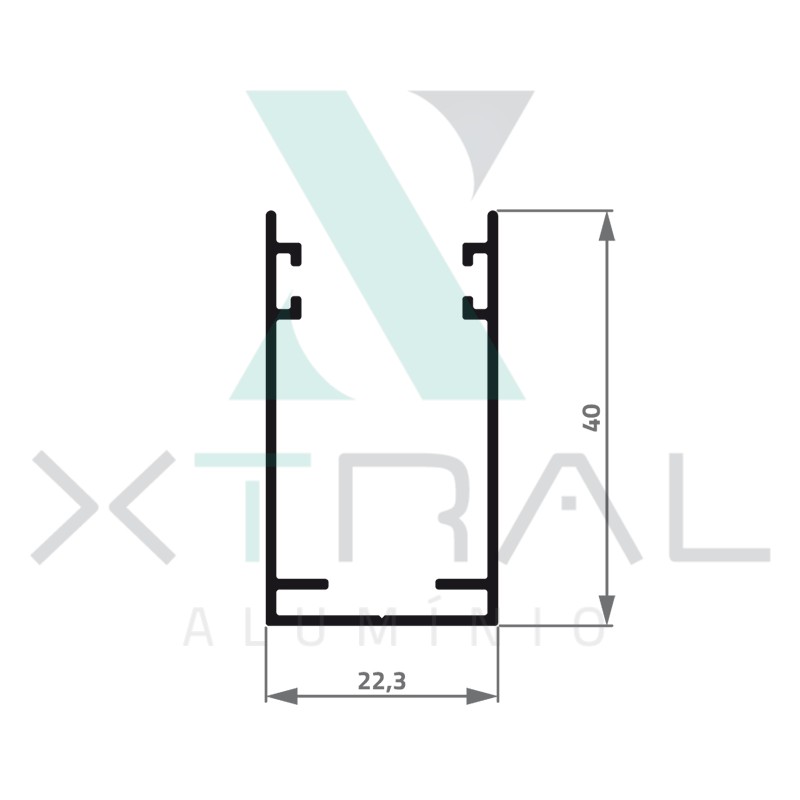 XTL-329 - (XTL-063) - PESO LINEAR: 0,337kg/m