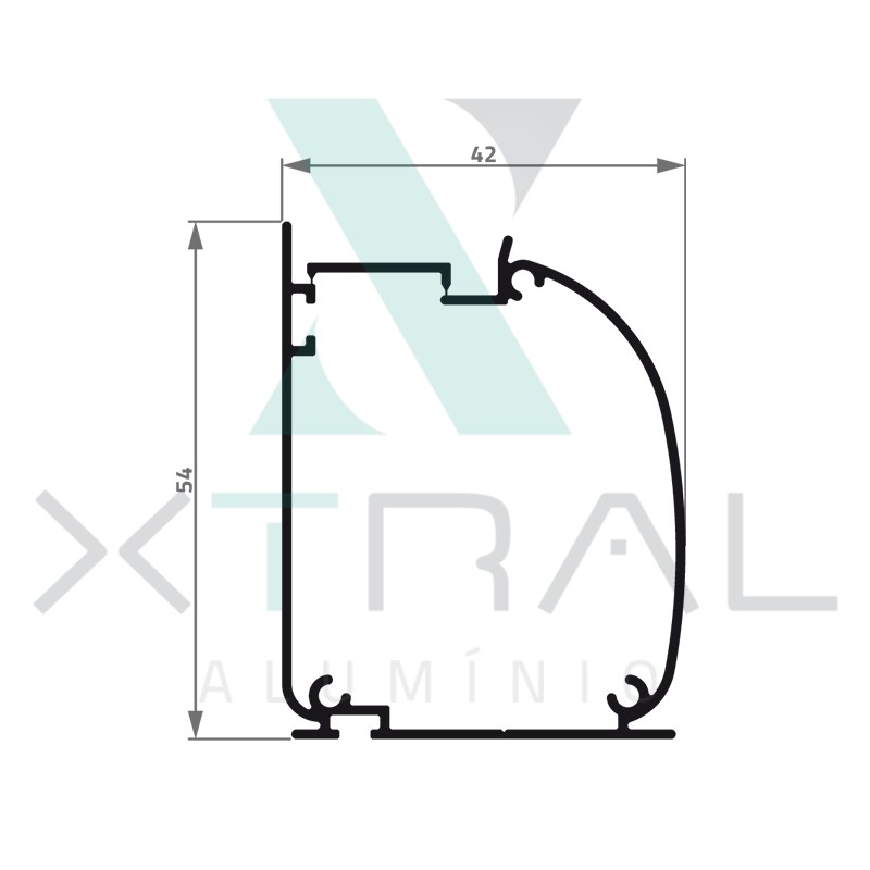 XTL-332 - (XTL-066) - PESO LINEAR: 0,581kg/m
