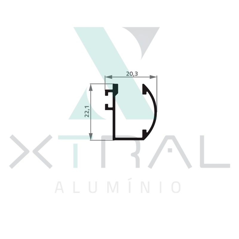 XTL-337 - (2220) - PESO LINEAR: 0,228kg/m