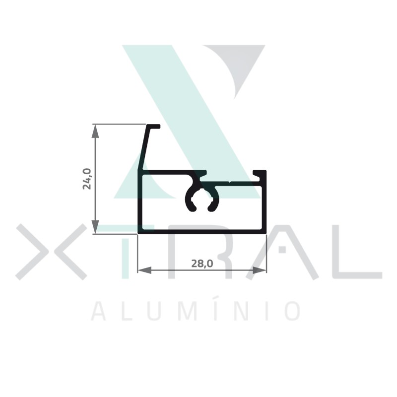 XTL-343 - (28T-089) - PESO LINEAR: 0,329kg/m