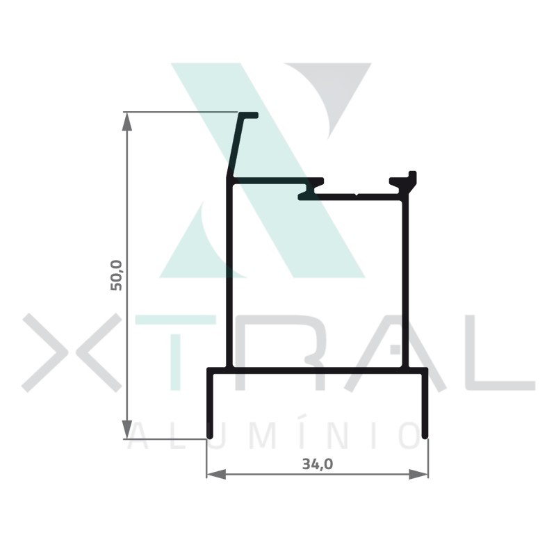 XTL-346 - (28T-072) - PESO LINEAR: 0,441kg/m