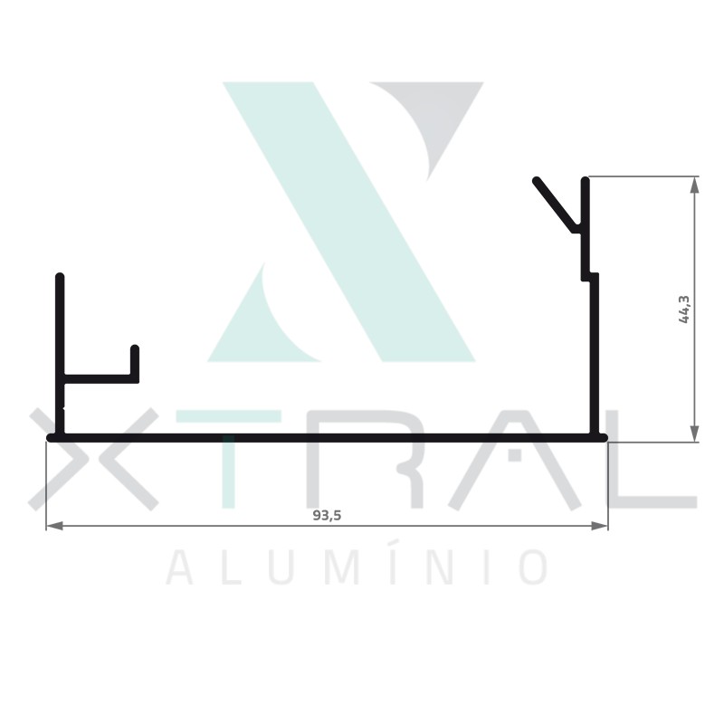 XTL-363 - (XTL-085) - PESO LINEAR: 0,792kg/m