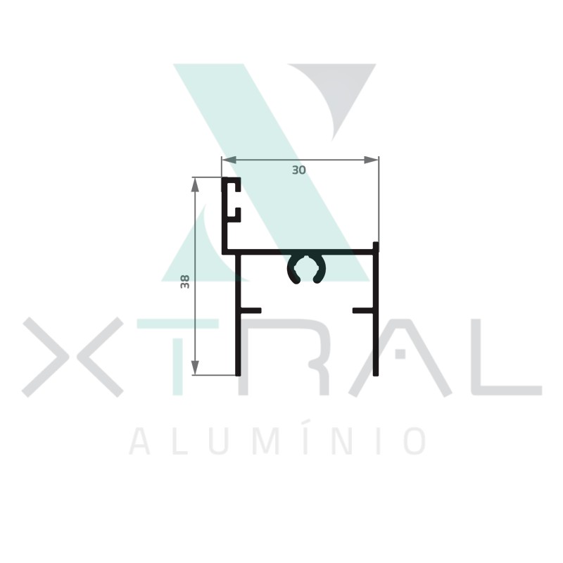 XTL-366 - (ESQ-004 C/OL) - PESO LINEAR: 0,35kg/m