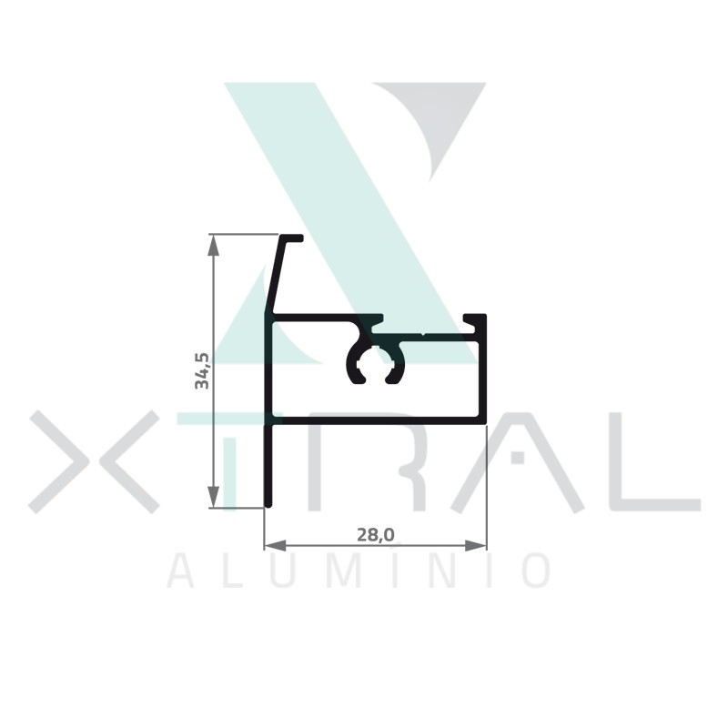 XTL-371 - (28T-074) - PESO LINEAR: 0,358kg/m