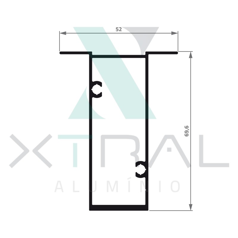 XTL-402 - (XS-009) - PESO LINEAR: 0,896kg/m