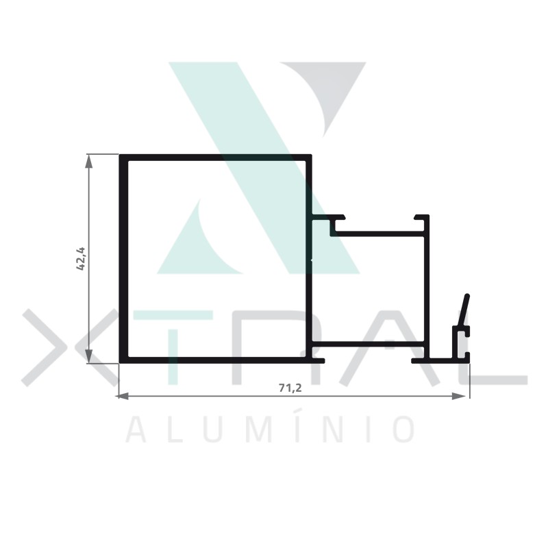 XTL-409 - (XS-049) - PESO LINEAR: 0,969kg/m