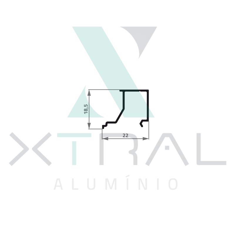 XTL-416 - (XS-103) - PESO LINEAR: 0,141kg/m